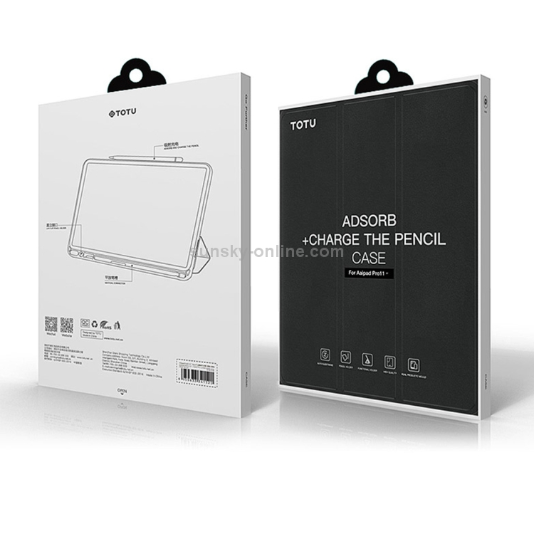 TOTUDESIGN Horizontal Flip TPU Leather Case for iPad Pro 12.9 inch (2018), with Holder & Sleep / Wake-up Function (Black) TOTUDESIGN Horizontal Flip TPU Leather Case for iPad Pro 12.9 inch (2018), with Holder & Sleep / Wake-up Function (Black)