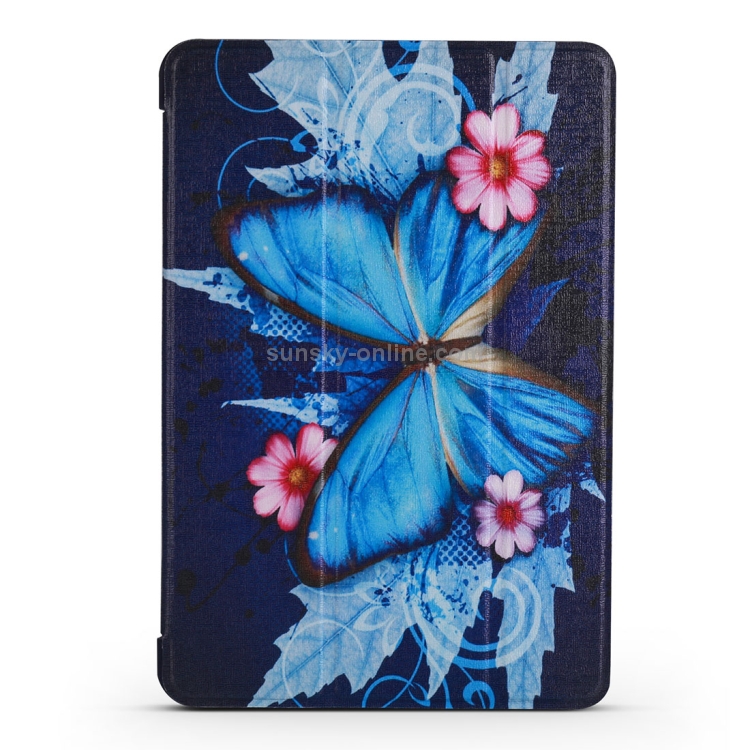 Butterflies Pattern Horizontal Flip PU Leather Case for iPad Mini 2019, with Three-folding Holder & Honeycomb TPU Cover Butterflies Pattern Horizontal Flip PU Leather Case for iPad Mini 2019, with Three-folding Holder & Honeycomb TPU Cover