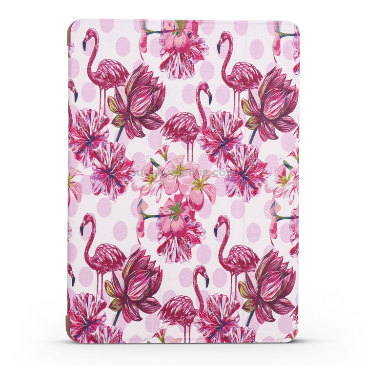 Flamingo Pattern Horizontal Flip PU Leather Case for iPad Mini 2019, with Three-folding Holder & Honeycomb TPU Cover Flamingo Pattern Horizontal Flip PU Leather Case for iPad Mini 2019, with Three-folding Holder & Honeycomb TPU Cover