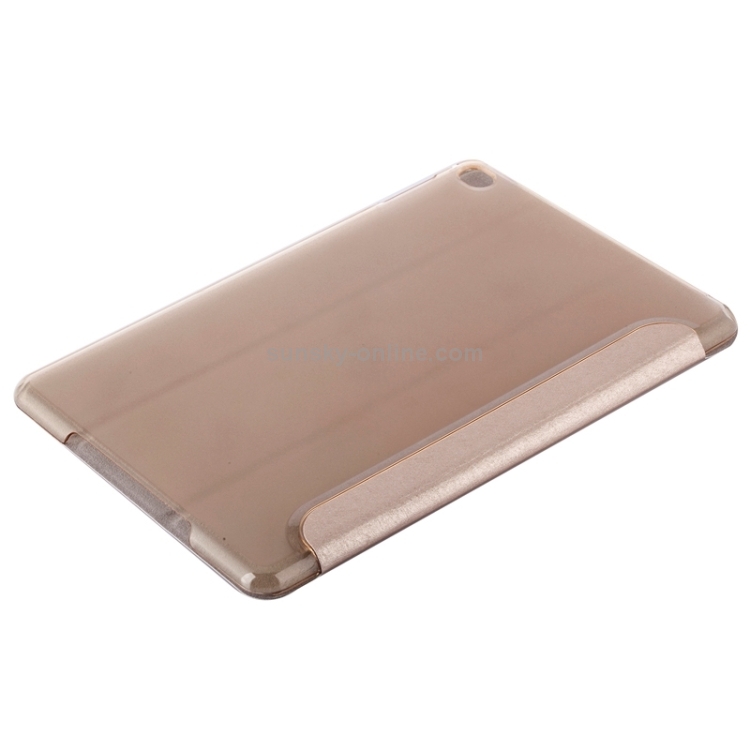 Transformers Style Silk Texture Horizontal Flip Solid Color Leather Case with Holder for iPad Mini 2019 (Gold) Transformers Style Silk Texture Horizontal Flip Solid Color Leather Case with Holder for iPad Mini 2019 (Gold)