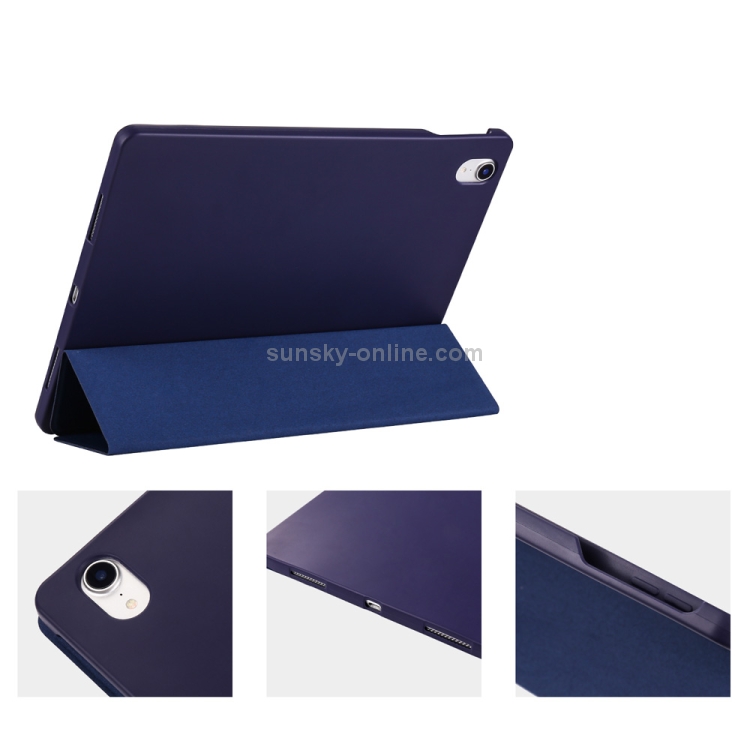 Blue Tree Pattern Horizontal Flip PU Leather Case for iPad Pro 11 (2018), with Three-folding Holder & Pen Slot Blue Tree Pattern Horizontal Flip PU Leather Case for iPad Pro 11 (2018), with Three-folding Holder & Pen Slot