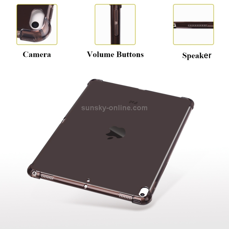 Highly Transparent TPU Full Thicken Corners Shockproof Protective Case for iPad Air 2019 / Pro 10.5 (2017) (Black) Highly Transparent TPU Full Thicken Corners Shockproof Protective Case for iPad Air 2019 / Pro 10.5 (2017) (Black)
