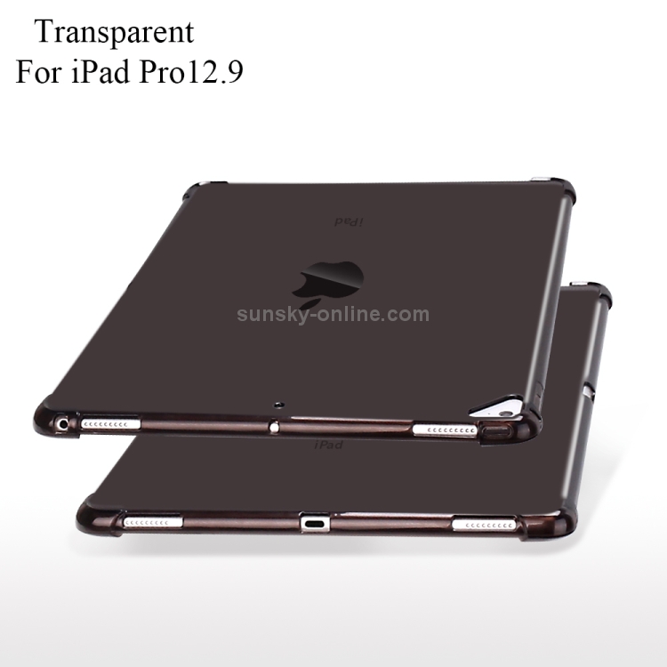 Highly Transparent TPU Full Thicken Corners Shockproof Protective Case for iPad Pro 12.9 (2017) & (2015) (Black) Highly Transparent TPU Full Thicken Corners Shockproof Protective Case for iPad Pro 12.9 (2017) & (2015) (Black)