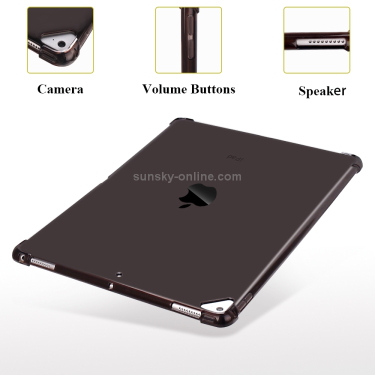 Highly Transparent TPU Full Thicken Corners Shockproof Protective Case for iPad Pro 12.9 (2017) & (2015) (Black) Highly Transparent TPU Full Thicken Corners Shockproof Protective Case for iPad Pro 12.9 (2017) & (2015) (Black)