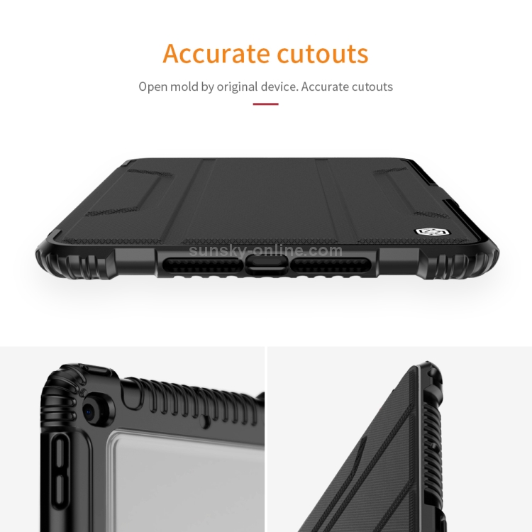 NILLKIN Bumper Horizontal Flip Leather Case for iPad Mini 2019 / iPad Mini 4 ,with Pen Slot (Black) NILLKIN Bumper Horizontal Flip Leather Case for iPad Mini 2019 / iPad Mini 4 ,with Pen Slot (Black)