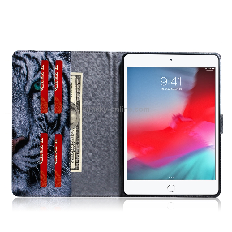 Tiger Pattern Horizontal Flip Leather Case for iPad Mini (2019) / 4 / 3 / 2 / 1, with Holder & Card Slot & Wallet Tiger Pattern Horizontal Flip Leather Case for iPad Mini (2019) / 4 / 3 / 2 / 1, with Holder & Card Slot & Wallet