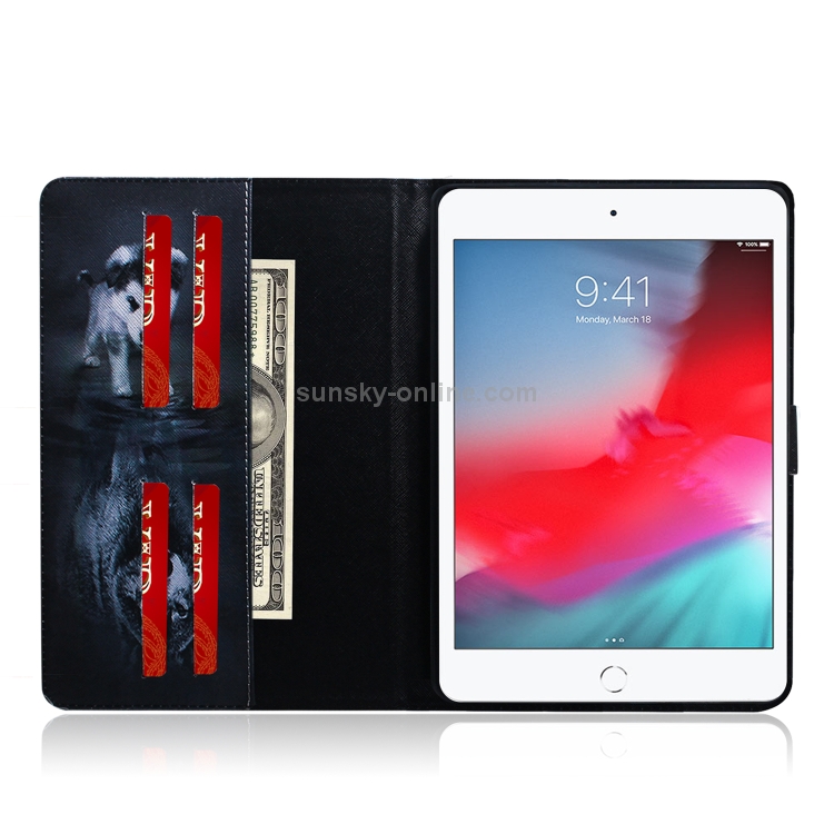 Wolf and Dog Pattern Horizontal Flip Leather Case for iPad Mini (2019) / 4 / 3 / 2 / 1, with Holder & Card Slot & Wallet Wolf and Dog Pattern Horizontal Flip Leather Case for iPad Mini (2019) / 4 / 3 / 2 / 1, with Holder & Card Slot & Wallet