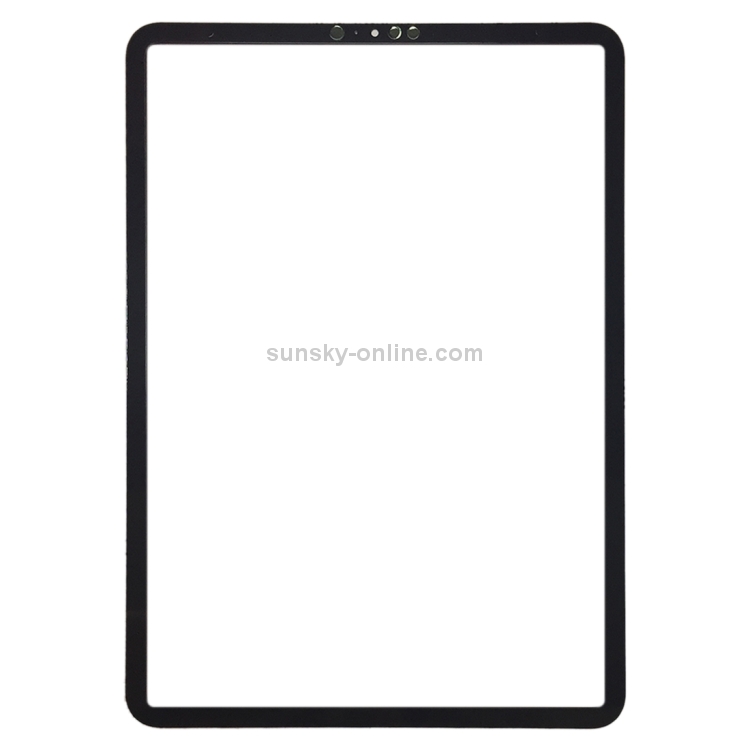 Lente de cristal exterior de pantalla frontal para iPad Pro de 11 pulgadas (negro) - 1