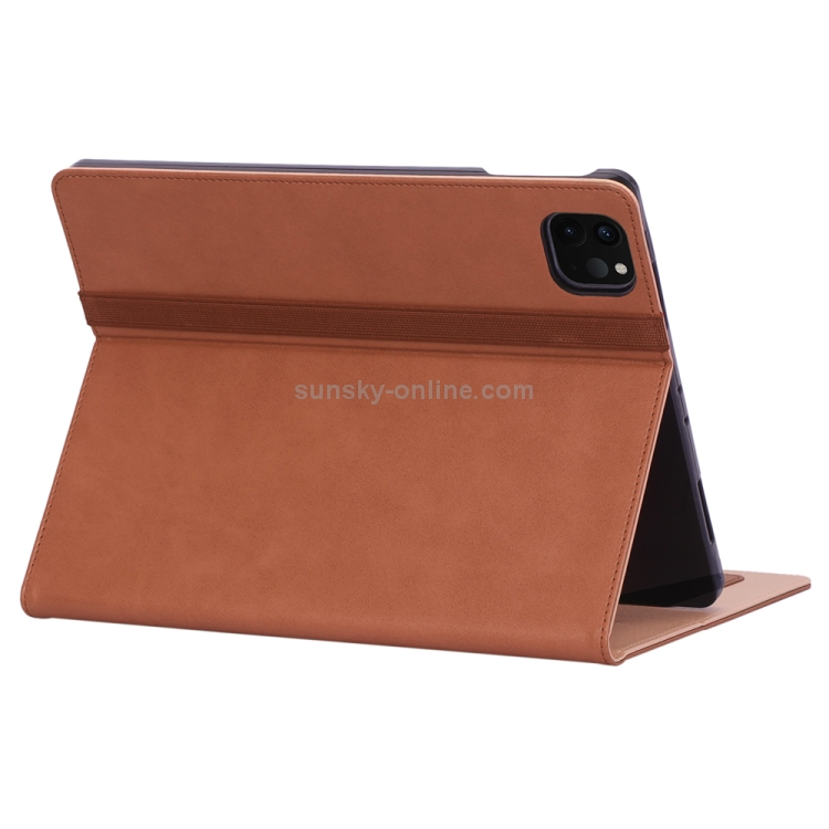 For iPad Pro 11 (2020) Retro Texture PU + TPU Horizontal Flip Leather Tablet Case with Holder & Card Slots & Hand Strap (Brown)