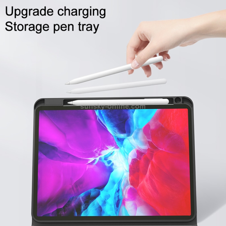 CM-11D Fabric TPU Ultra-thin Integrated Bluetooth Keyboard Leather Tablet Case with Pen Slot & Touchpad & 7-color Backlight for iPad Pro 11 inch 2020 / 2018(Rose Gold) CM-11D Fabric TPU Ultra-thin Integrated Bluetooth Keyboard Leather Tablet Case with Pen Slot & Touchpad & 7-color Backlight for iPad Pro 11 inch 2020 / 2018(Rose Gold)