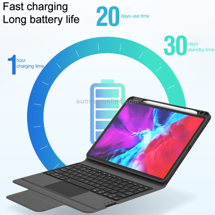 CM-11D Fabric TPU Ultra-thin Integrated Bluetooth Keyboard Leather Tablet Case with Pen Slot & Touchpad & 7-color Backlight for iPad Pro 11 inch 2020 / 2018(Rose Gold) CM-11D Fabric TPU Ultra-thin Integrated Bluetooth Keyboard Leather Tablet Case with Pen Slot & Touchpad & 7-color Backlight for iPad Pro 11 inch 2020 / 2018(Rose Gold)