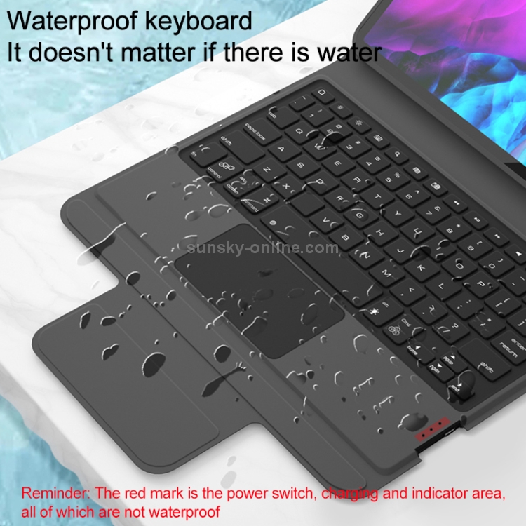 CM-11D Fabric TPU Ultra-thin Integrated Bluetooth Keyboard Leather Tablet Case with Pen Slot & Touchpad & 7-color Backlight for iPad Pro 11 inch 2020 / 2018(Rose Gold) CM-11D Fabric TPU Ultra-thin Integrated Bluetooth Keyboard Leather Tablet Case with Pen Slot & Touchpad & 7-color Backlight for iPad Pro 11 inch 2020 / 2018(Rose Gold)