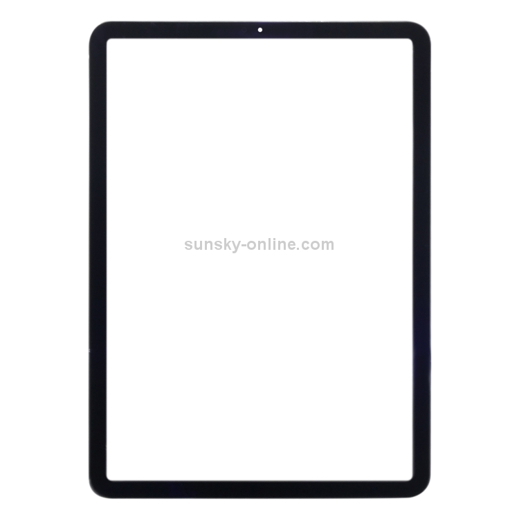 Lente de cristal exterior de pantalla frontal para Apple iPad Air (2020) 10,9 pulgadas / A2316 (negro) - 1