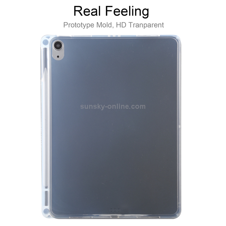 0.75mm Transparent TPU Protective Case with Pen Slot For iPad Air 2022 / 2020 10.9 / iPad Pro 11 2018 0.75mm Transparent TPU Protective Case with Pen Slot For iPad Air 2022 / 2020 10.9 / iPad Pro 11 2018