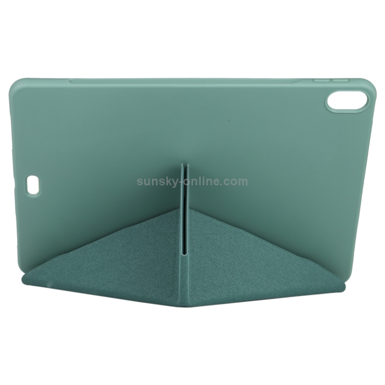 Millet Texture PU+ Silicone Full Coverage Leather Case with Multi-folding Holder for iPad Air (2020) 10.9 inch (Dark Green) Millet Texture PU+ Silicone Full Coverage Leather Case with Multi-folding Holder for iPad Air (2020) 10.9 inch (Dark Green)