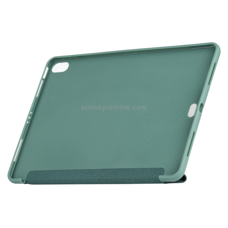Millet Texture PU+ Silicone Full Coverage Leather Case with Multi-folding Holder for iPad Air (2020) 10.9 inch (Dark Green) Millet Texture PU+ Silicone Full Coverage Leather Case with Multi-folding Holder for iPad Air (2020) 10.9 inch (Dark Green)