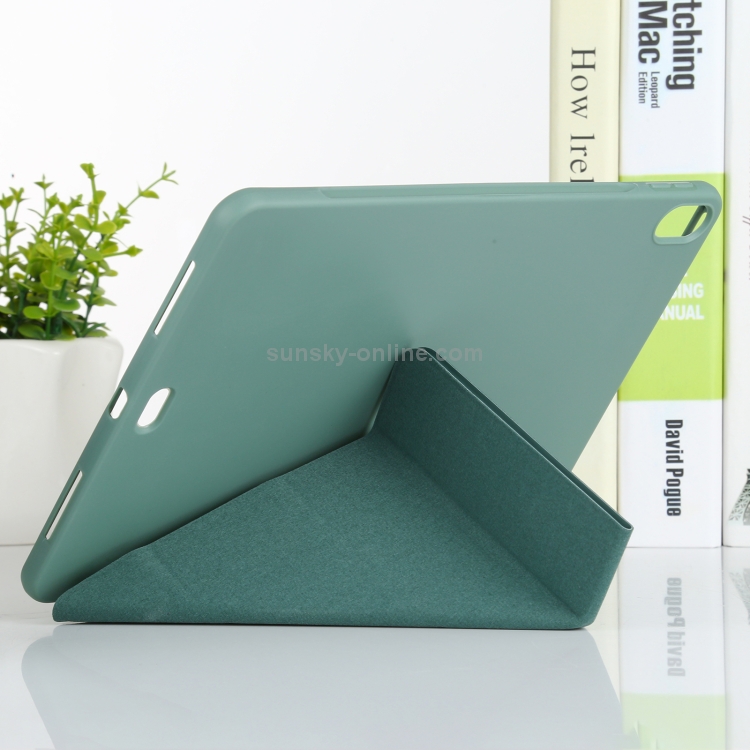 Millet Texture PU+ Silicone Full Coverage Leather Case with Multi-folding Holder for iPad Air (2020) 10.9 inch (Dark Green) Millet Texture PU+ Silicone Full Coverage Leather Case with Multi-folding Holder for iPad Air (2020) 10.9 inch (Dark Green)