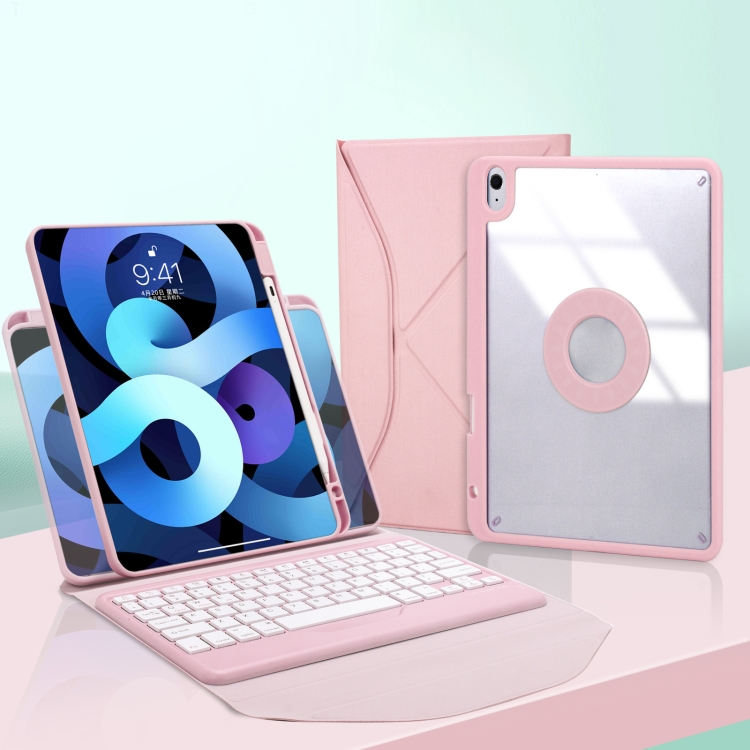 Z102B Pen Slot Bluetooth Keyboard Leather Tablet Case For iPad 10.2 2021/2020/2019 (Pink) Z102B Pen Slot Bluetooth Keyboard Leather Tablet Case For iPad 10.2 2021/2020/2019 (Pink)