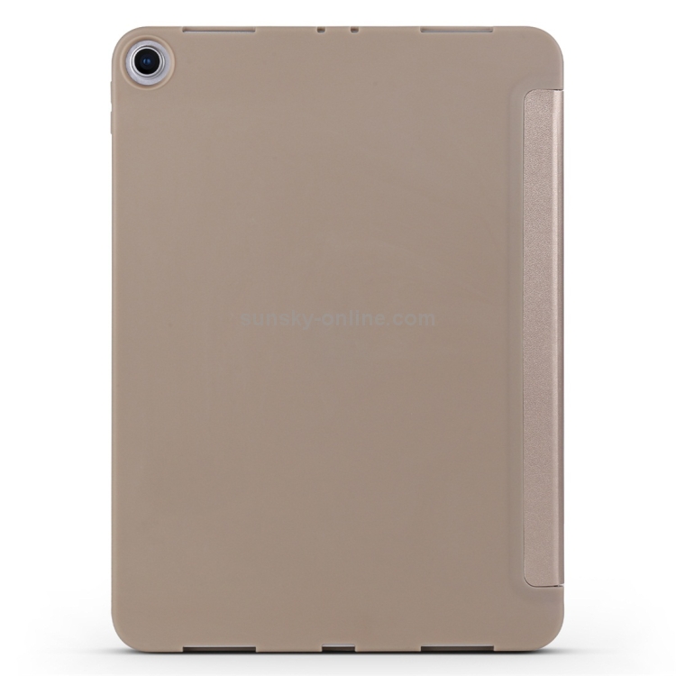 Millet Texture PU+ Silica Gel Full Coverage Leather Case for iPad Air (2019) / iPad Pro 10.5 inch, with Multi-folding Holder(Gold) Millet Texture PU+ Silica Gel Full Coverage Leather Case for iPad Air (2019) / iPad Pro 10.5 inch, with Multi-folding Holder(Gold)