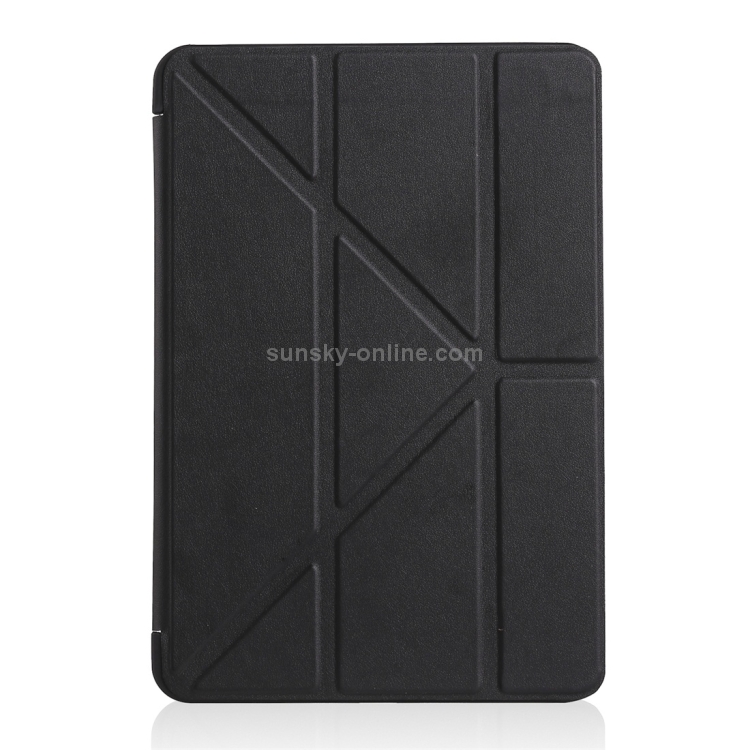 Millet Texture PU+ Silica Gel Full Coverage Leather Case for iPad Mini 4/5, with Multi-folding Holder (Black) Millet Texture PU+ Silica Gel Full Coverage Leather Case for iPad Mini 4/5, with Multi-folding Holder (Black)
