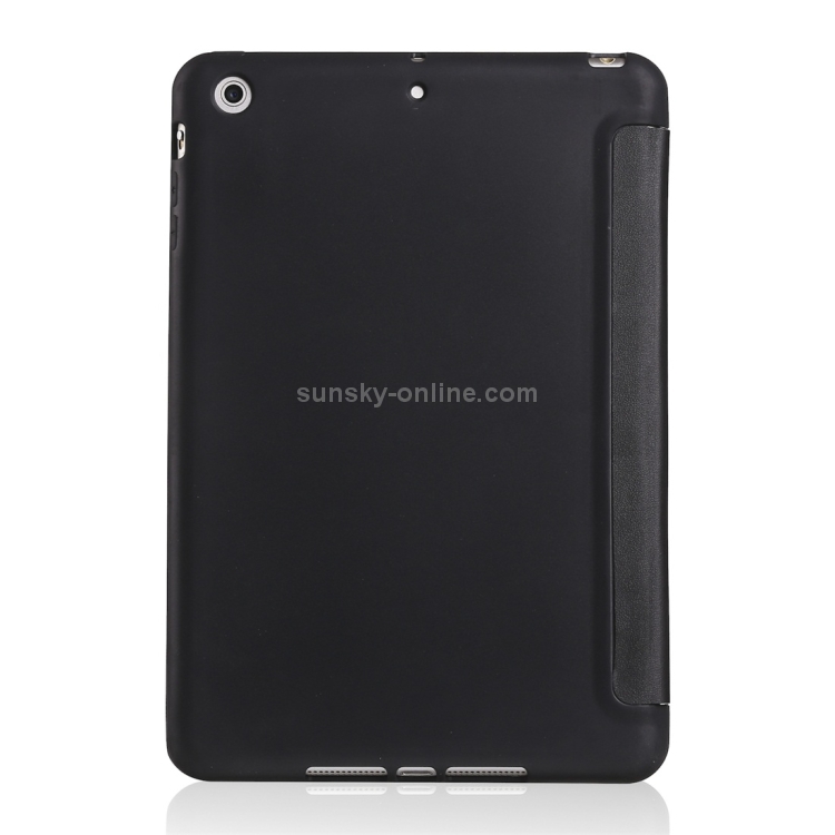Millet Texture PU+ Silica Gel Full Coverage Leather Case for iPad Mini 4/5, with Multi-folding Holder (Black) Millet Texture PU+ Silica Gel Full Coverage Leather Case for iPad Mini 4/5, with Multi-folding Holder (Black)