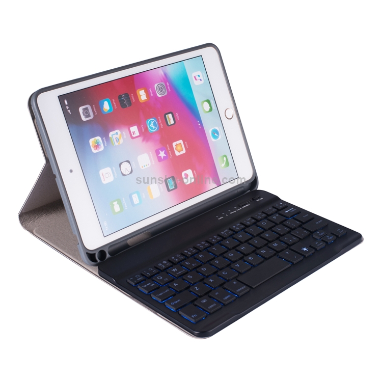 RK405D For iPad mini 5 / 4 Backlight Version Silk Texture Detachable Plastic Bluetooth Keyboard Leather Tablet Case with Stand & Pen Slot Function(Rose Gold) RK405D For iPad mini 5 / 4 Backlight Version Silk Texture Detachable Plastic Bluetooth Keyboard Leather Tablet Case with Stand & Pen Slot Function(Rose Gold)