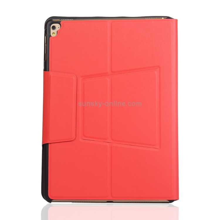 MZ1048 For iPad Air 2 & Air 1 / Pro 9.7 inch & 2017 iPad & 2018 iPad Ultra-thin One-piece Plastic Bluetooth Keyboard Leather Tablet Case with Stand Function (Red) MZ1048 For iPad Air 2 & Air 1 / Pro 9.7 inch & 2017 iPad & 2018 iPad Ultra-thin One-piece Plastic Bluetooth Keyboard Leather Tablet Case with Stand Function (Red)