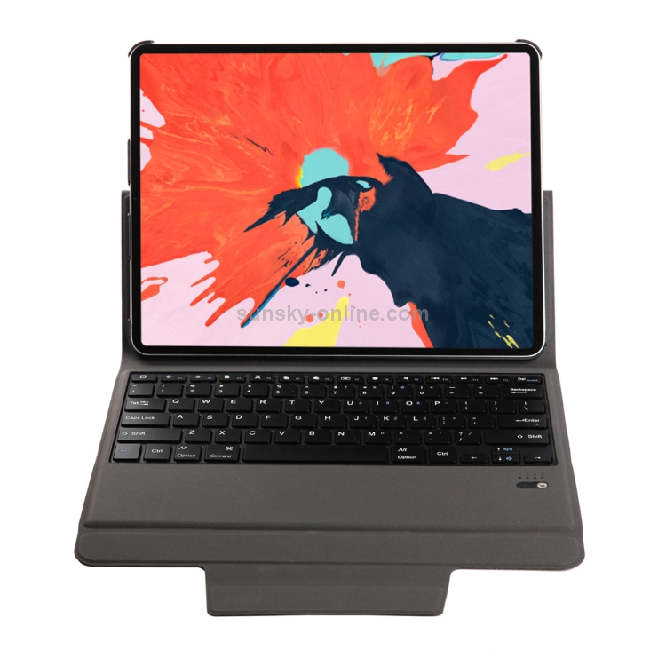 T130 For iPad Pro 12.9 inch (2018) Ultra-thin One-piece Plastic Bluetooth Keyboard Leather Tablet Case with Stand Function (Blue) T130 For iPad Pro 12.9 inch (2018) Ultra-thin One-piece Plastic Bluetooth Keyboard Leather Tablet Case with Stand Function (Blue)