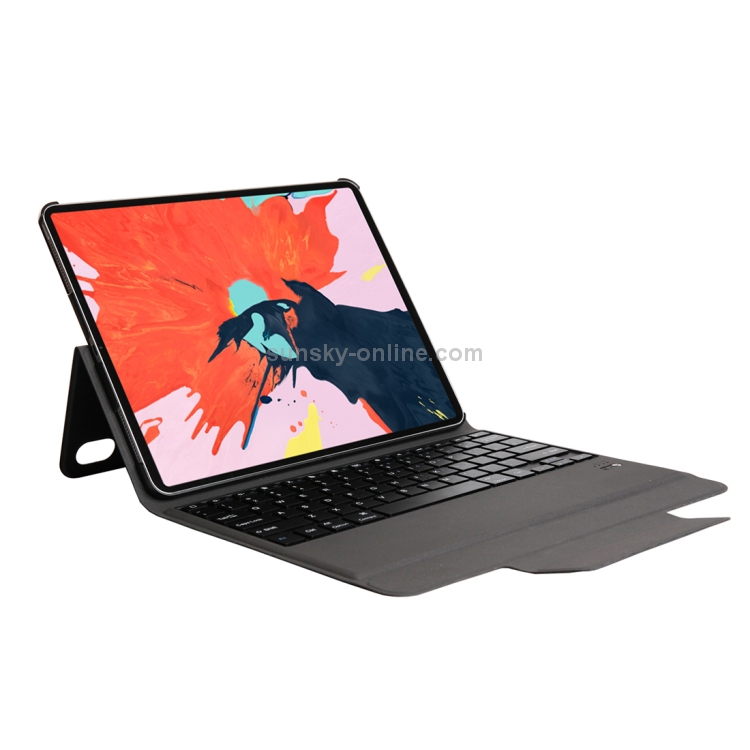 T130 For iPad Pro 12.9 inch (2018) Ultra-thin One-piece Plastic Bluetooth Keyboard Leather Tablet Case with Stand Function (Blue) T130 For iPad Pro 12.9 inch (2018) Ultra-thin One-piece Plastic Bluetooth Keyboard Leather Tablet Case with Stand Function (Blue)