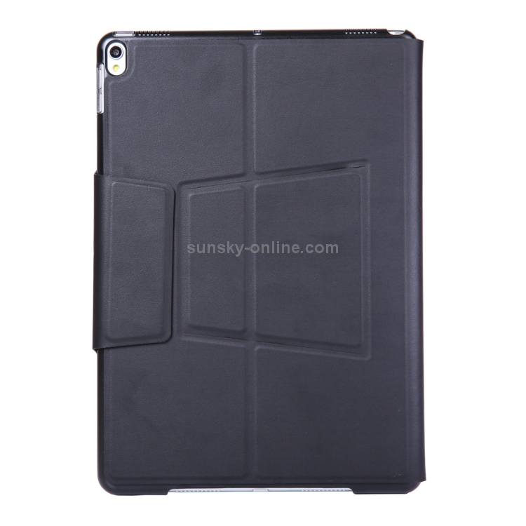 T1095 For iPad Pro 10.5 inch / Air 10.5 inch Ultra-thin One-piece Plastic Bluetooth Keyboard Leather Tablet Case with Stand Function (Black)