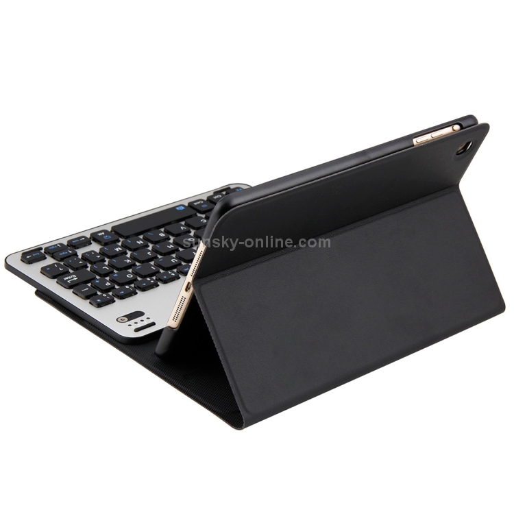 FT1008 For iPad mini 3 / 2 / 1 Lambskin Texture Detachable Aluminum Alloy Bluetooth Keyboard Leather Tablet Case with Stand Function (Black) FT1008 For iPad mini 3 / 2 / 1 Lambskin Texture Detachable Aluminum Alloy Bluetooth Keyboard Leather Tablet Case with Stand Function (Black)