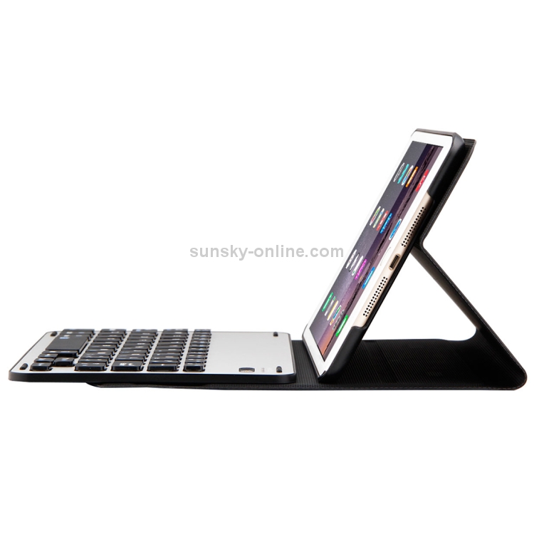 FT1008 For iPad mini 3 / 2 / 1 Lambskin Texture Detachable Aluminum Alloy Bluetooth Keyboard Leather Tablet Case with Stand Function (Black) FT1008 For iPad mini 3 / 2 / 1 Lambskin Texture Detachable Aluminum Alloy Bluetooth Keyboard Leather Tablet Case with Stand Function (Black)
