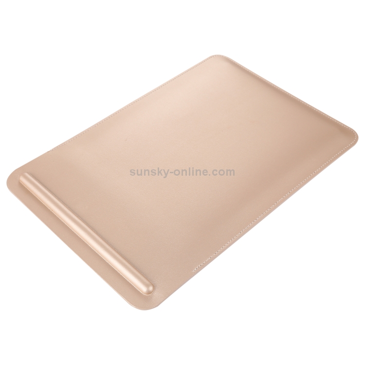 For iPad Pro 12.9 inch Portable Ultra Slim Leather Protective Case Bag with Apple Pencil Stylus Slot Holder(Gold)