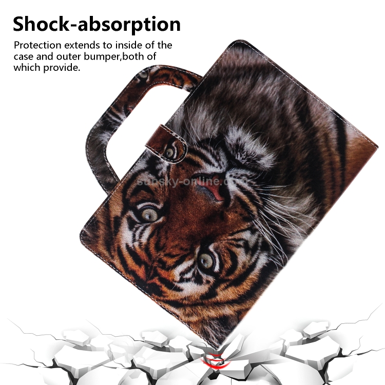 Tiger Pattern Horizontal Flip Leather Case for iPad Mini(2019) / Mini 1 / 2 / 3 / 4, with Holder & Card Slot & Wallet Tiger Pattern Horizontal Flip Leather Case for iPad Mini(2019) / Mini 1 / 2 / 3 / 4, with Holder & Card Slot & Wallet