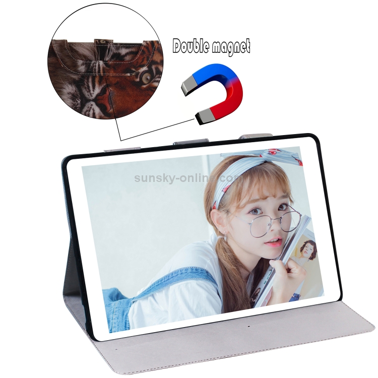 Tiger Pattern Horizontal Flip Leather Case for iPad Mini(2019) / Mini 1 / 2 / 3 / 4, with Holder & Card Slot & Wallet Tiger Pattern Horizontal Flip Leather Case for iPad Mini(2019) / Mini 1 / 2 / 3 / 4, with Holder & Card Slot & Wallet