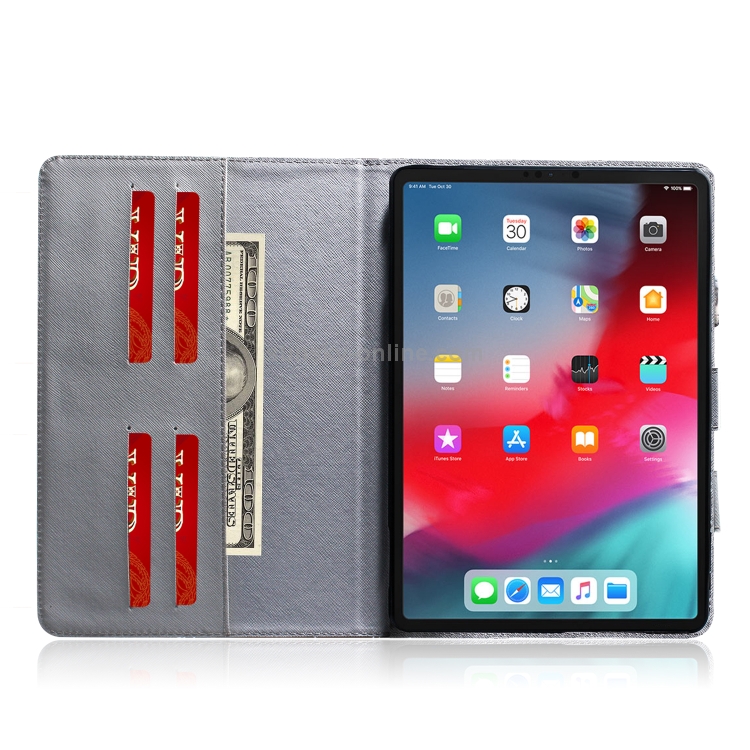 Wolf Pattern Horizontal Flip Leather Case for iPad Pro 11 Inch (2018), with Holder & Card Slot & Wallet Wolf Pattern Horizontal Flip Leather Case for iPad Pro 11 Inch (2018), with Holder & Card Slot & Wallet