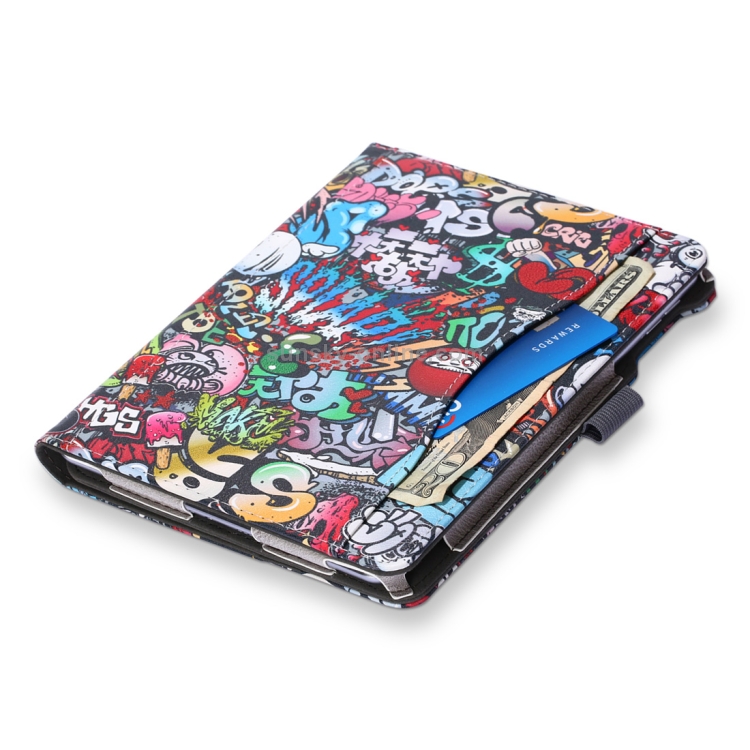 Cowhide Texture Graffiti Pattern Colored Drawing Horizontal Flip Leather Case for iPad Mini 2019 / Mini 4, with Holder & Sleep / Wake-up Function Cowhide Texture Graffiti Pattern Colored Drawing Horizontal Flip Leather Case for iPad Mini 2019 / Mini 4, with Holder & Sleep / Wake-up Function