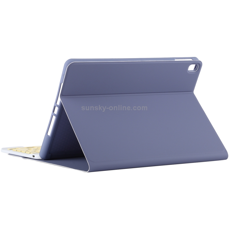 TG11B Detachable Bluetooth Yellow Keyboard + Microfiber Leather Tablet Case for iPad Pro 11 inch (2020), with Pen Slot & Holder (Purple) TG11B Detachable Bluetooth Yellow Keyboard + Microfiber Leather Tablet Case for iPad Pro 11 inch (2020), with Pen Slot & Holder (Purple)