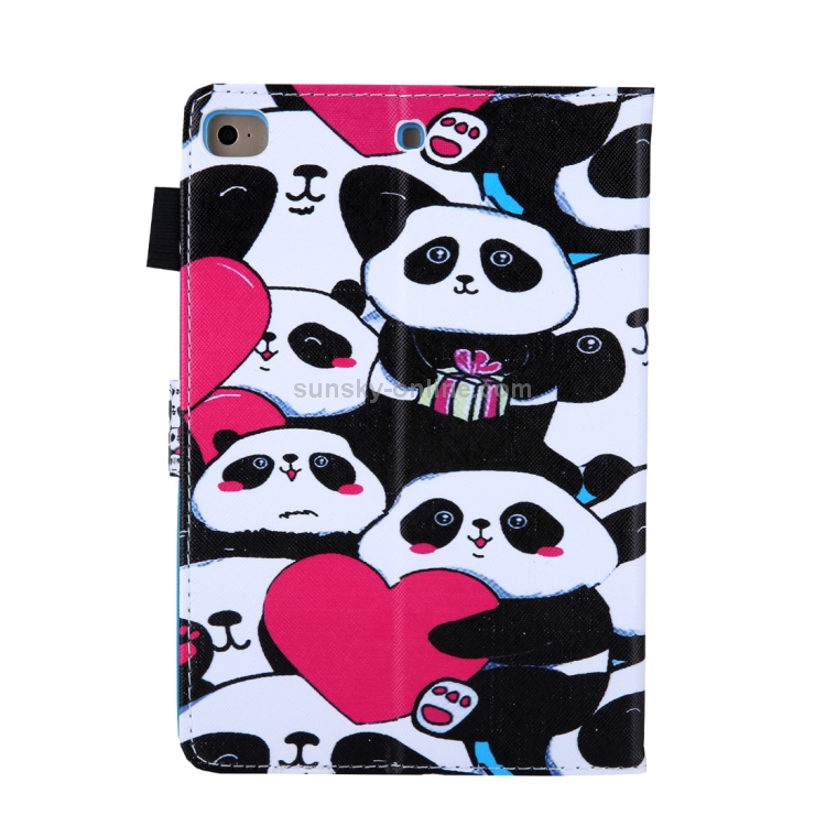 Pandas Pattern Horizontal Flip Leather Case for iPad mini 2019 & 4 & 3 & 2 & 1, with Holder & Card Slot & Sleep / Wake-up Function Pandas Pattern Horizontal Flip Leather Case for iPad mini 2019 & 4 & 3 & 2 & 1, with Holder & Card Slot & Sleep / Wake-up Function