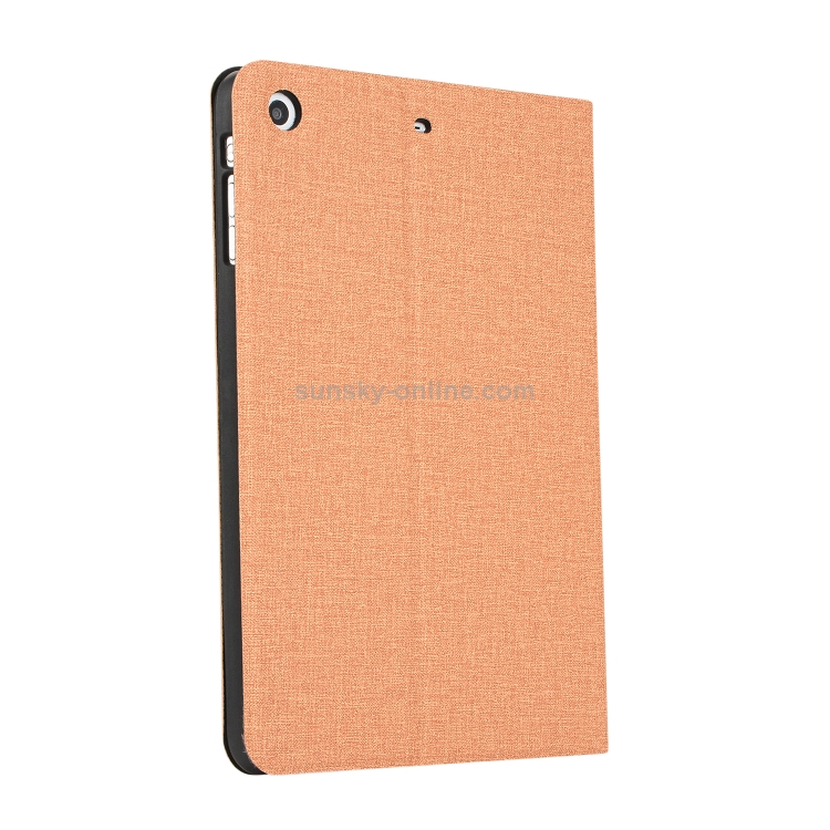 Universal Voltage Craft Cloth TPU Protective Case for iPad Mini 1 / 2 / 3, with Holder (Gold) Universal Voltage Craft Cloth TPU Protective Case for iPad Mini 1 / 2 / 3, with Holder (Gold)