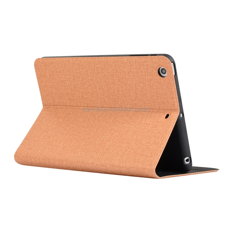 Universal Voltage Craft Cloth TPU Protective Case for iPad Mini 1 / 2 / 3, with Holder (Gold) Universal Voltage Craft Cloth TPU Protective Case for iPad Mini 1 / 2 / 3, with Holder (Gold)
