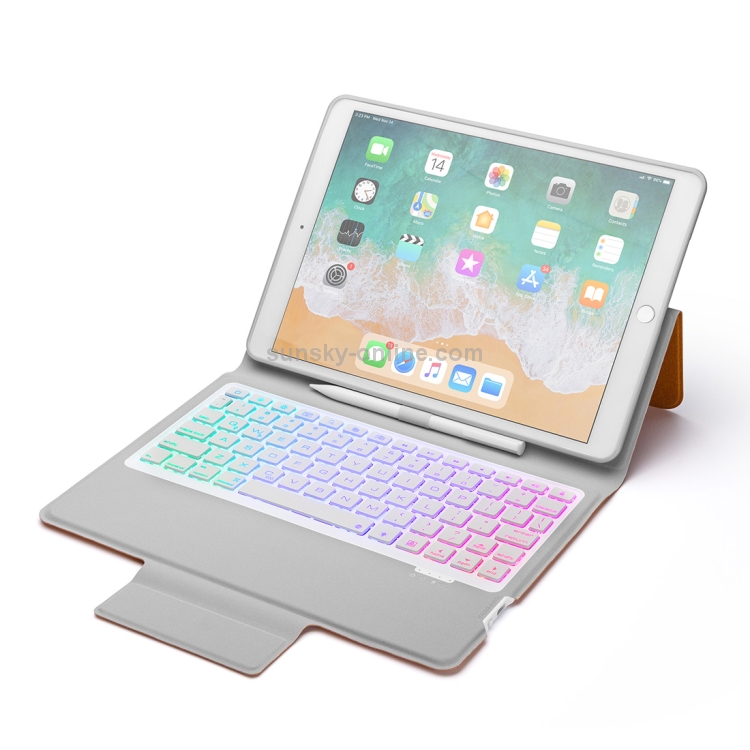 P102AS For iPad 10.2 inch 2019 Backlight Bluetooth Keyboard Leather Tablet Case with Stand & Pen Slot Function (Orange) P102AS For iPad 10.2 inch 2019 Backlight Bluetooth Keyboard Leather Tablet Case with Stand & Pen Slot Function (Orange)