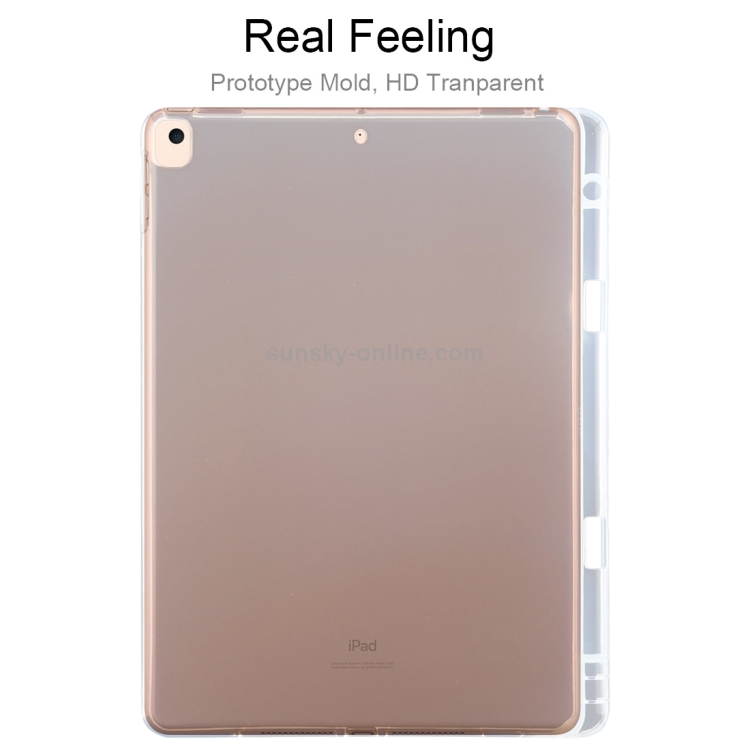 For iPad 10.2 / iPad Pro 10.5 (2017) 3mm Shockproof Transparent Protective Case with Pen Slot For iPad 10.2 / iPad Pro 10.5 (2017) 3mm Shockproof Transparent Protective Case with Pen Slot