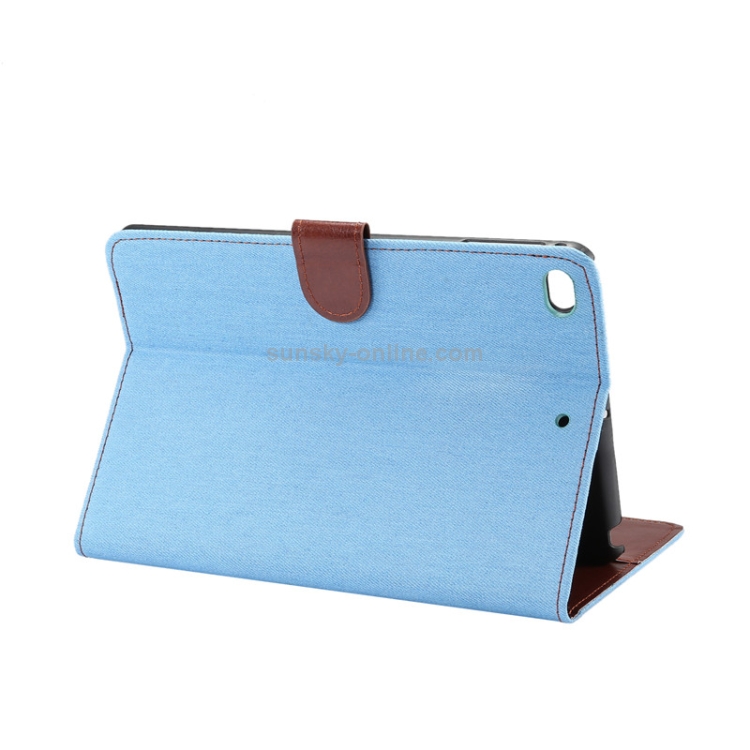 Horizontal Flip Denim Leather Case for iPad Mini 2019 / iPad Mini 4, with Holder & Sleep / Wake-up Function & Wallet (Blue) Horizontal Flip Denim Leather Case for iPad Mini 2019 / iPad Mini 4, with Holder & Sleep / Wake-up Function & Wallet (Blue)