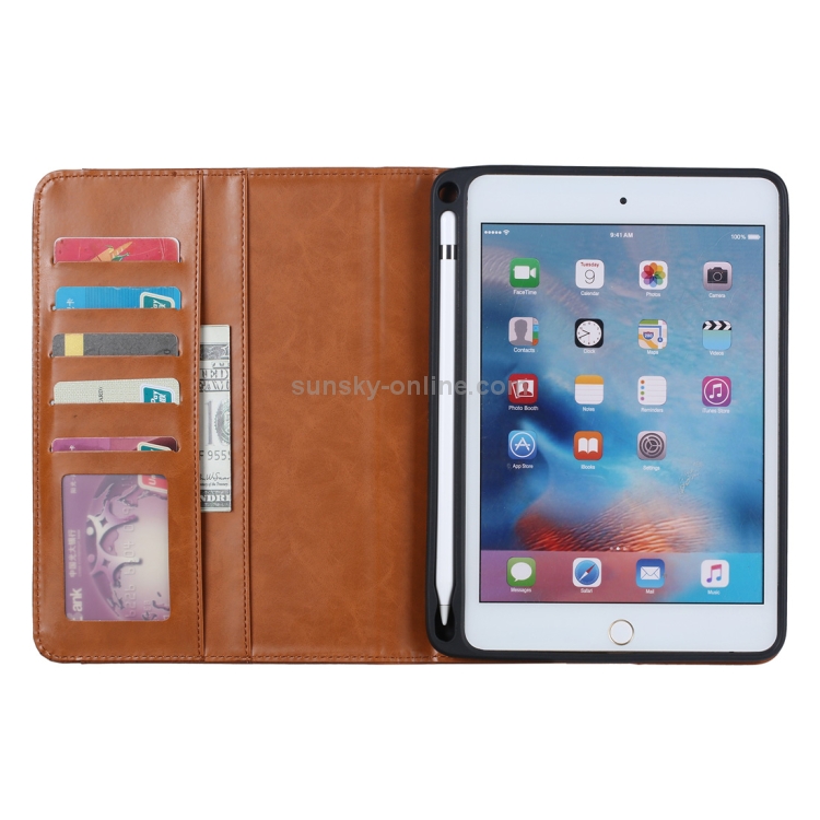 Knead Skin Texture Horizontal Flip Leather Case for iPad Mini 2019, with Photo Frame & Holder & Card Slots & Wallet & Pen Slot (Red) Knead Skin Texture Horizontal Flip Leather Case for iPad Mini 2019, with Photo Frame & Holder & Card Slots & Wallet & Pen Slot (Red)