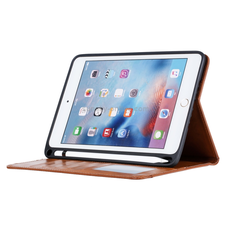 Knead Skin Texture Horizontal Flip Leather Case for iPad Mini 2019, with Photo Frame & Holder & Card Slots & Wallet & Pen Slot (Red) Knead Skin Texture Horizontal Flip Leather Case for iPad Mini 2019, with Photo Frame & Holder & Card Slots & Wallet & Pen Slot (Red)