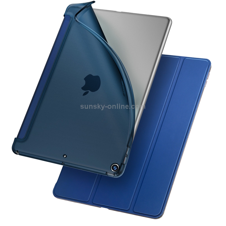 ESR Yippee Color Rebound Series Slim Fit Leather + Soft TPU Case for iPad Air 2019 10.5 inch, with Three-folding & Sleep / Wake-up Function(Blue) ESR Yippee Color Rebound Series Slim Fit Leather + Soft TPU Case for iPad Air 2019 10.5 inch, with Three-folding & Sleep / Wake-up Function(Blue)