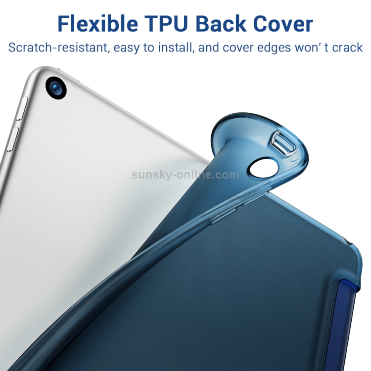ESR Yippee Color Rebound Series Slim Fit Leather + Soft TPU Case for iPad Air 2019 10.5 inch, with Three-folding & Sleep / Wake-up Function(Blue) ESR Yippee Color Rebound Series Slim Fit Leather + Soft TPU Case for iPad Air 2019 10.5 inch, with Three-folding & Sleep / Wake-up Function(Blue)