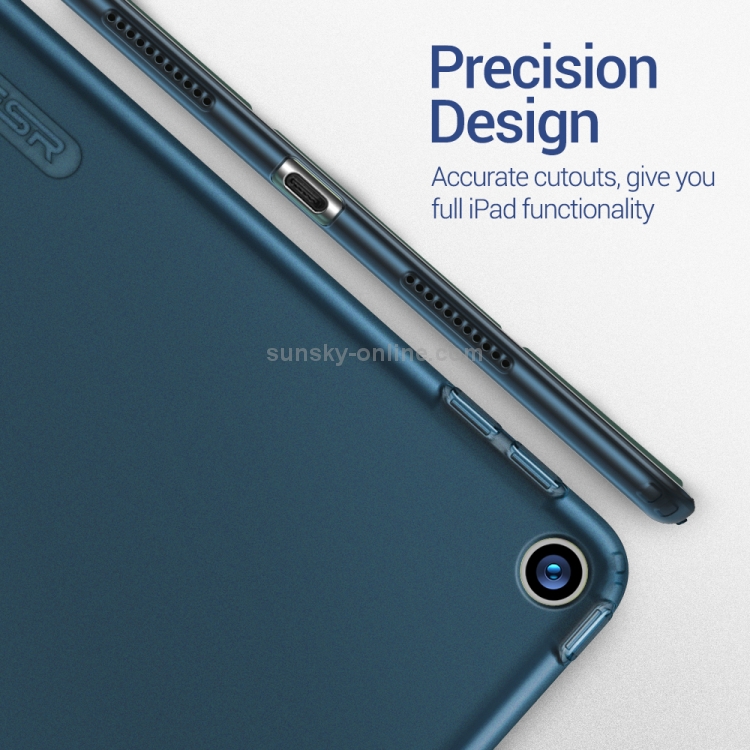 ESR Yippee Color Rebound Series Slim Fit Leather + Soft TPU Case for iPad Air 2019 10.5 inch, with Three-folding & Sleep / Wake-up Function(Blue) ESR Yippee Color Rebound Series Slim Fit Leather + Soft TPU Case for iPad Air 2019 10.5 inch, with Three-folding & Sleep / Wake-up Function(Blue)
