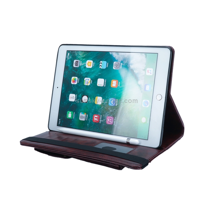 Horizontal Flip Leather Case for iPad Pro 10.5 inch, with Double Card Slots & Pen Slots & Holder & Wallet & Photo Frame(Dark Brown) Horizontal Flip Leather Case for iPad Pro 10.5 inch, with Double Card Slots & Pen Slots & Holder & Wallet & Photo Frame(Dark Brown)